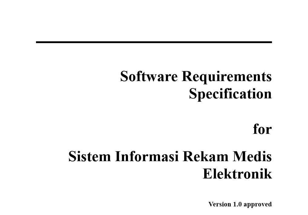 Sistem Informasi Rekam Medis Elektronik